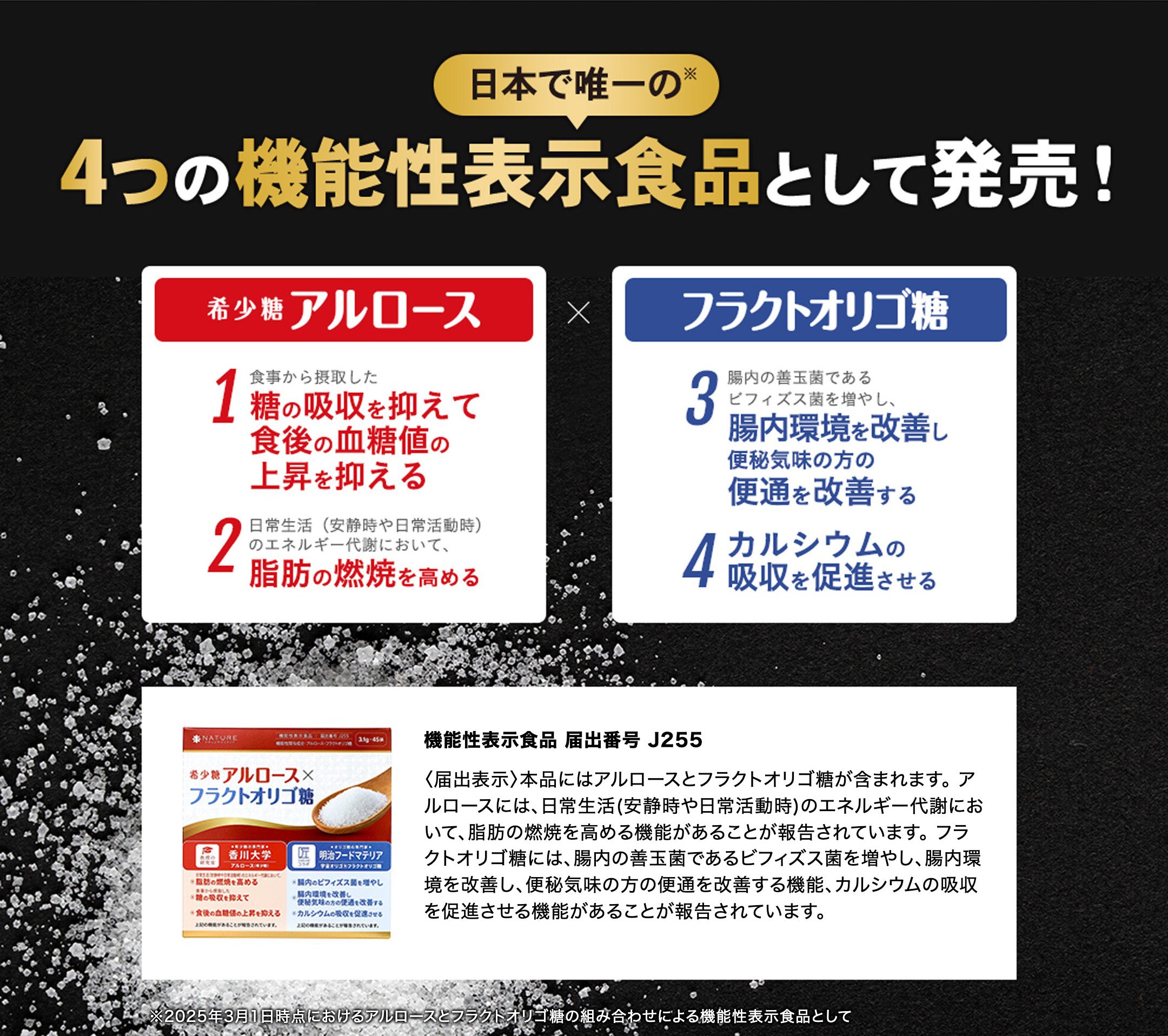 新商品】希少糖×フラクトオリゴ糖(機能性表示食品） | ナチュレ
